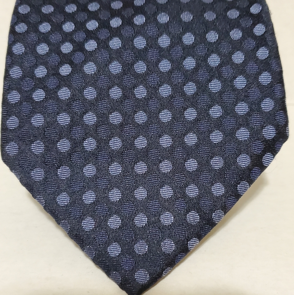 Giorgio Armani Men's Silk Blue Polka Dot Tie